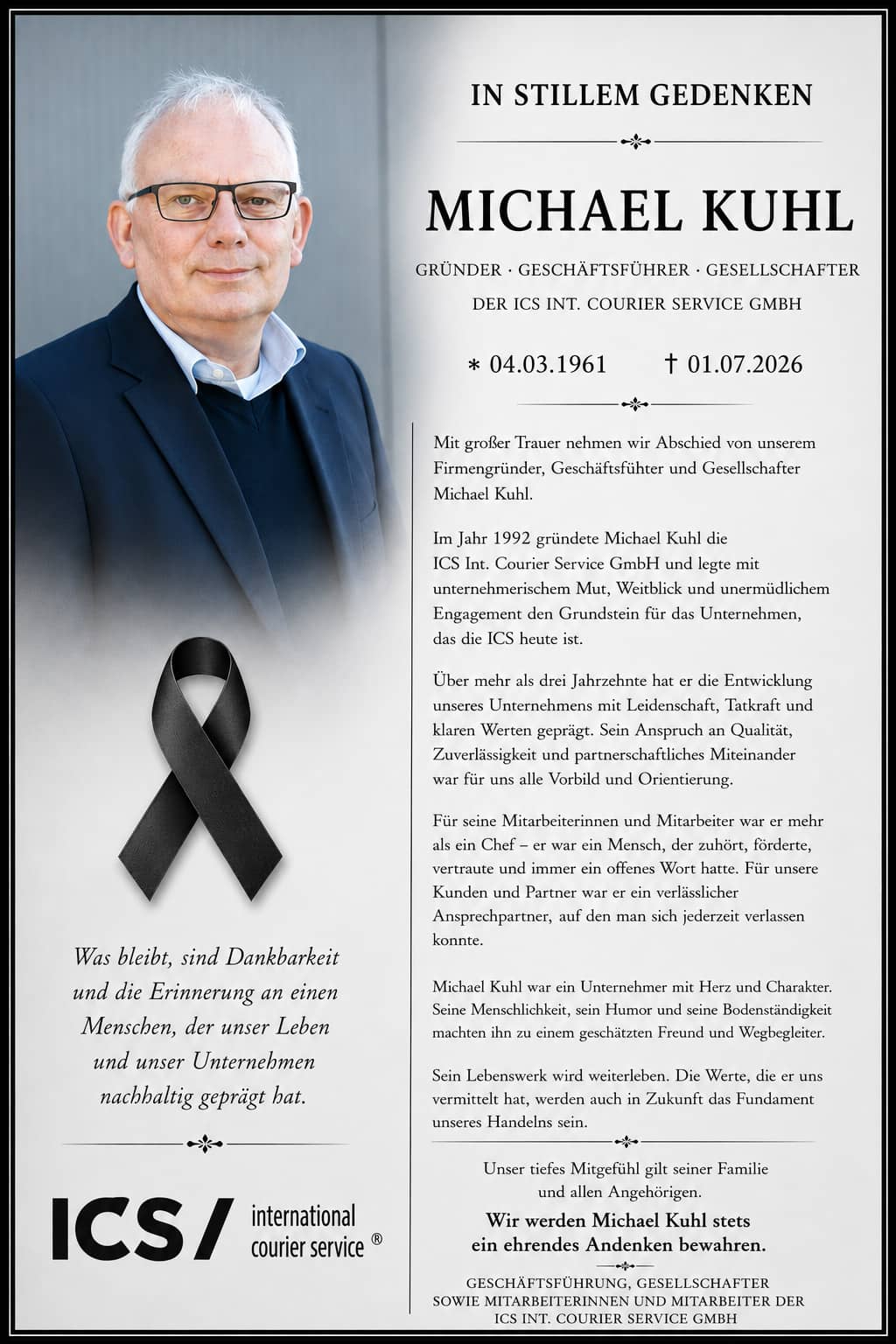 Nachruf Michel Kuhl